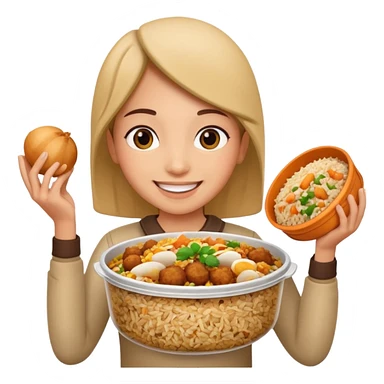 i want an emoji of biriyani delivery sticker