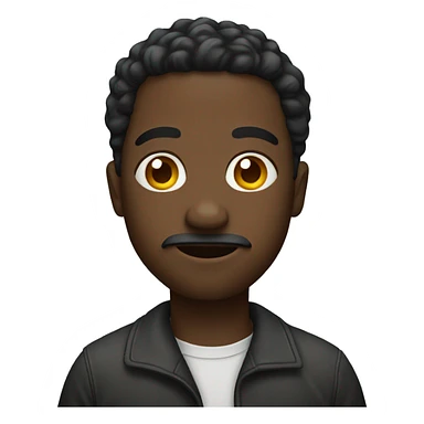 black man with question mark  sticker