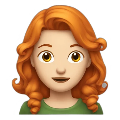 Rousse qui fume sticker
