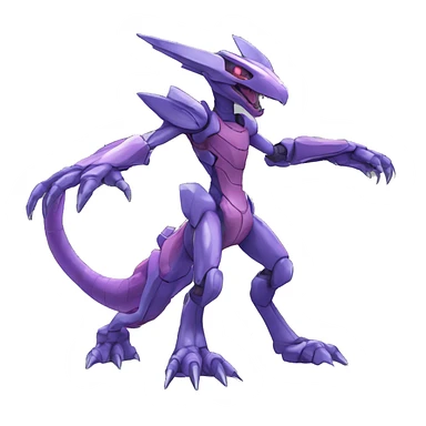  Cool Edgy Godly Futuristic Digimon-Fakemon-Genesect-Reptile full body sticker