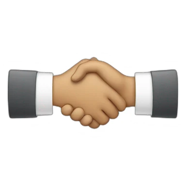 two hands shaking sticker