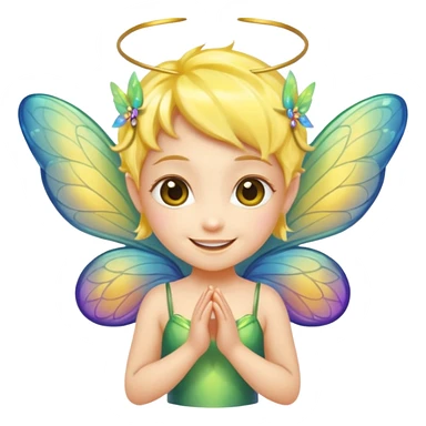 Cute Yellow skin fairy sticker