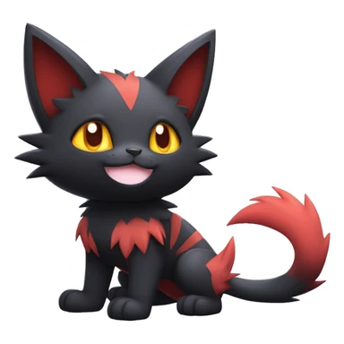  Kawaii Edgy Cool Beautiful Torracat-Litten-Zorua-Zoroark full body sticker