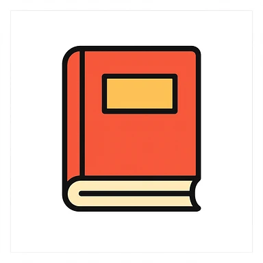 colorful icon style, book theme sticker