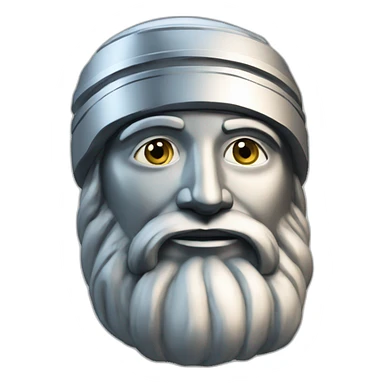 ancient-mesopotamian-god chrome sticker