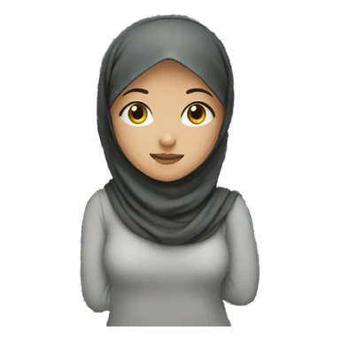 Girl with hijab  sticker