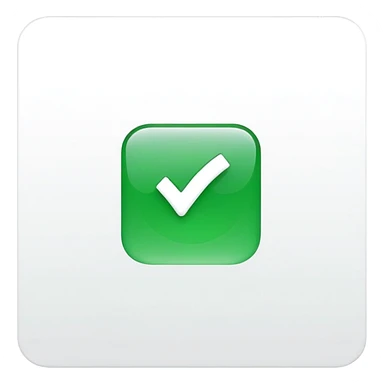 check mark with a square around it sticker