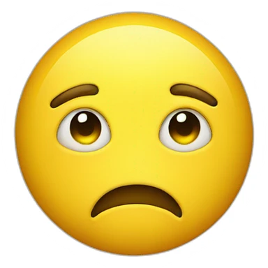 Yellow round mysterious face ambiguous  sticker