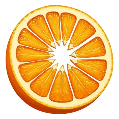 orange cut sticker