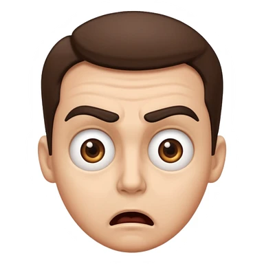 😦 this with mad eyebrows sticker