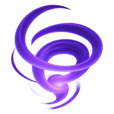 abstract swirling purple magic energy sticker