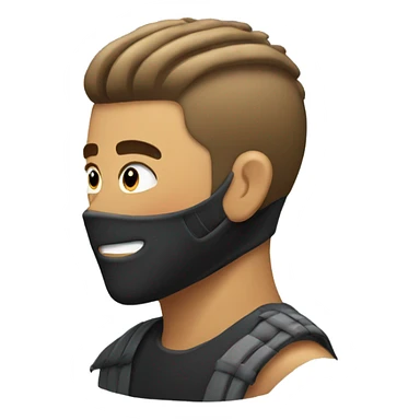 Ninja getting a low taper fade sticker