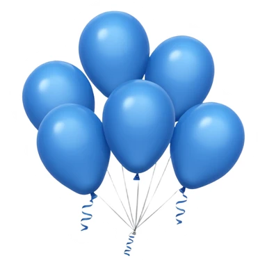 Blue baloons sticker