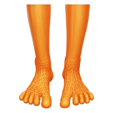 Orange webbed feet  sticker
