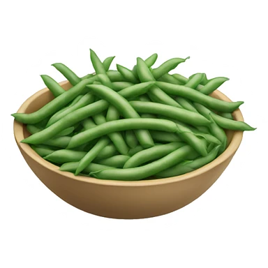 Bowl of green beans sticker