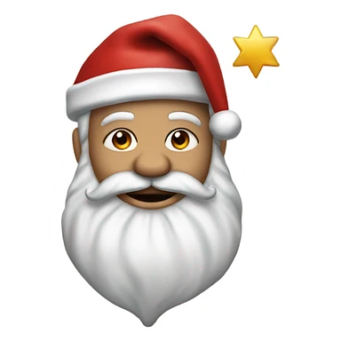 Santa with a star of david tattoo sticker