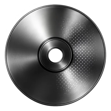 A minimalist CD disc with dot pattern, glowing effect, pink color sticker