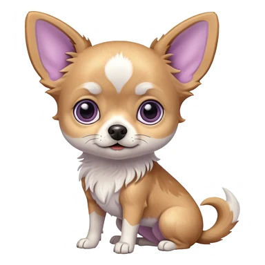 lilac marble Chiwawa  sticker