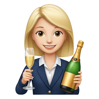 girl with sampine bottle sticker