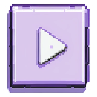 YouTube logo purple rectangle with white play button sticker