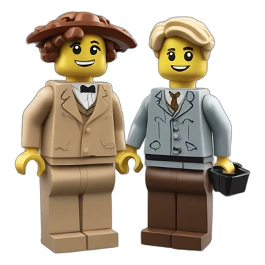 Titanic en lego sticker