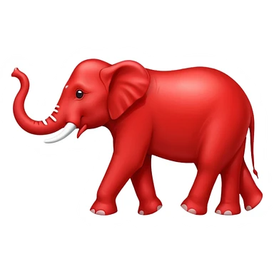 US Republican Party elephant logo red sticker