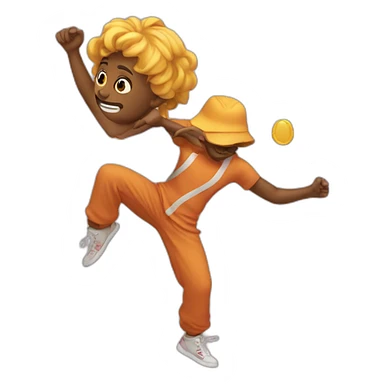 Emoji🙍‍♀️ qui dab sticker