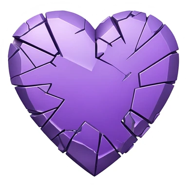 Broken Purple Heart  sticker