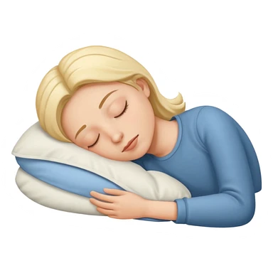 Person sleeping sticker