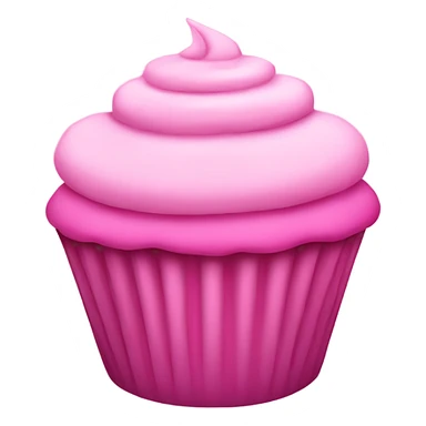 Pink cupcake sticker