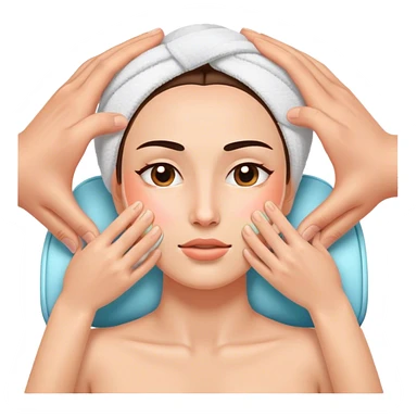 facial massage sticker
