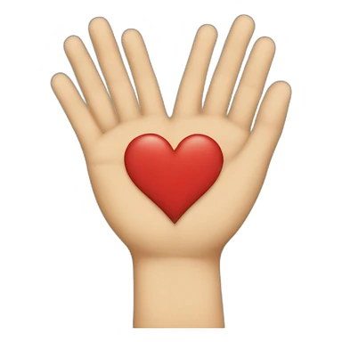 Kelly slater heart with his hands sticker