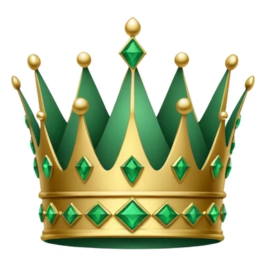 crown made of emerald sticker