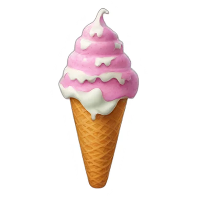 Ice cream smilong sticker