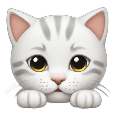 tired kitten sticker