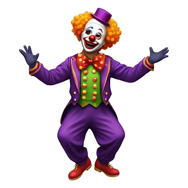 clown dancing sticker