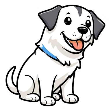 Dog laughing  sticker