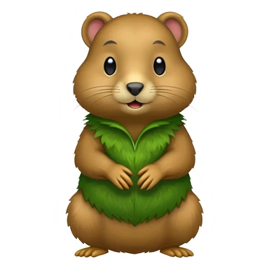 I want it to be a green gopher but make it a whole body sticker