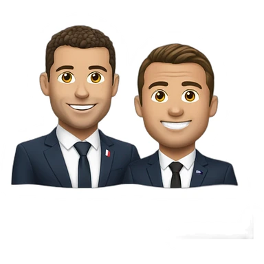 Ronaldo et macron sticker
