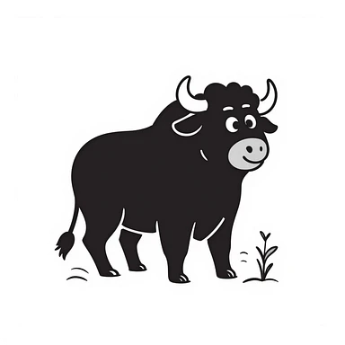 Bull sticker