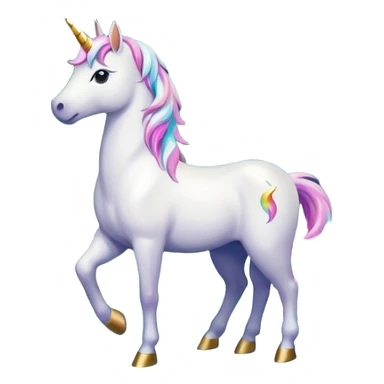 Unicorn in front of waterfall sticker