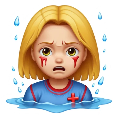 Girl name chucky crying and flooding the place, her name must be written  sticker