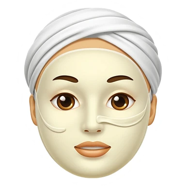 face mask cream sticker