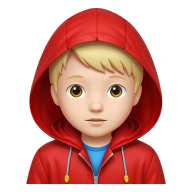 red raincoat Kid sticker