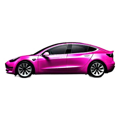 pink intensive color tesla morel 3 sticker