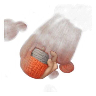 hand picking on a knit sticker