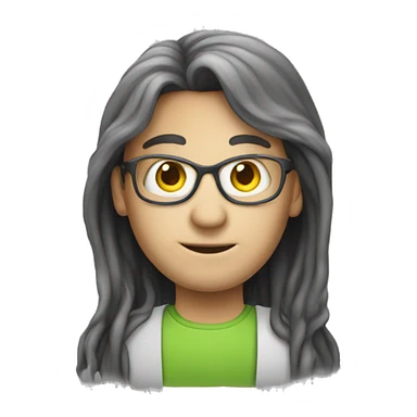 teacher, alien, long-haired sticker