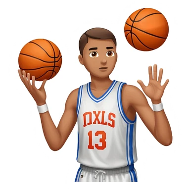Shoot your shot (basketball player) sticker