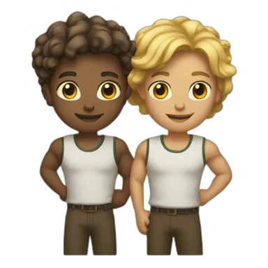 Balanced team sticker