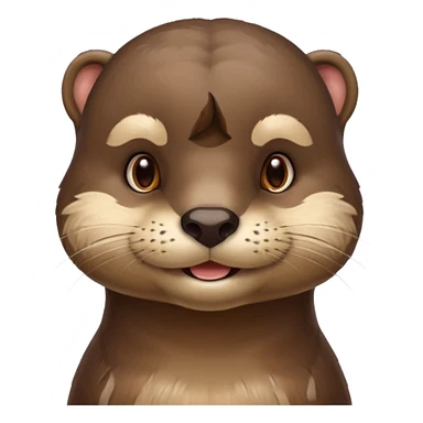 a flirty italian male otter smirking sticker